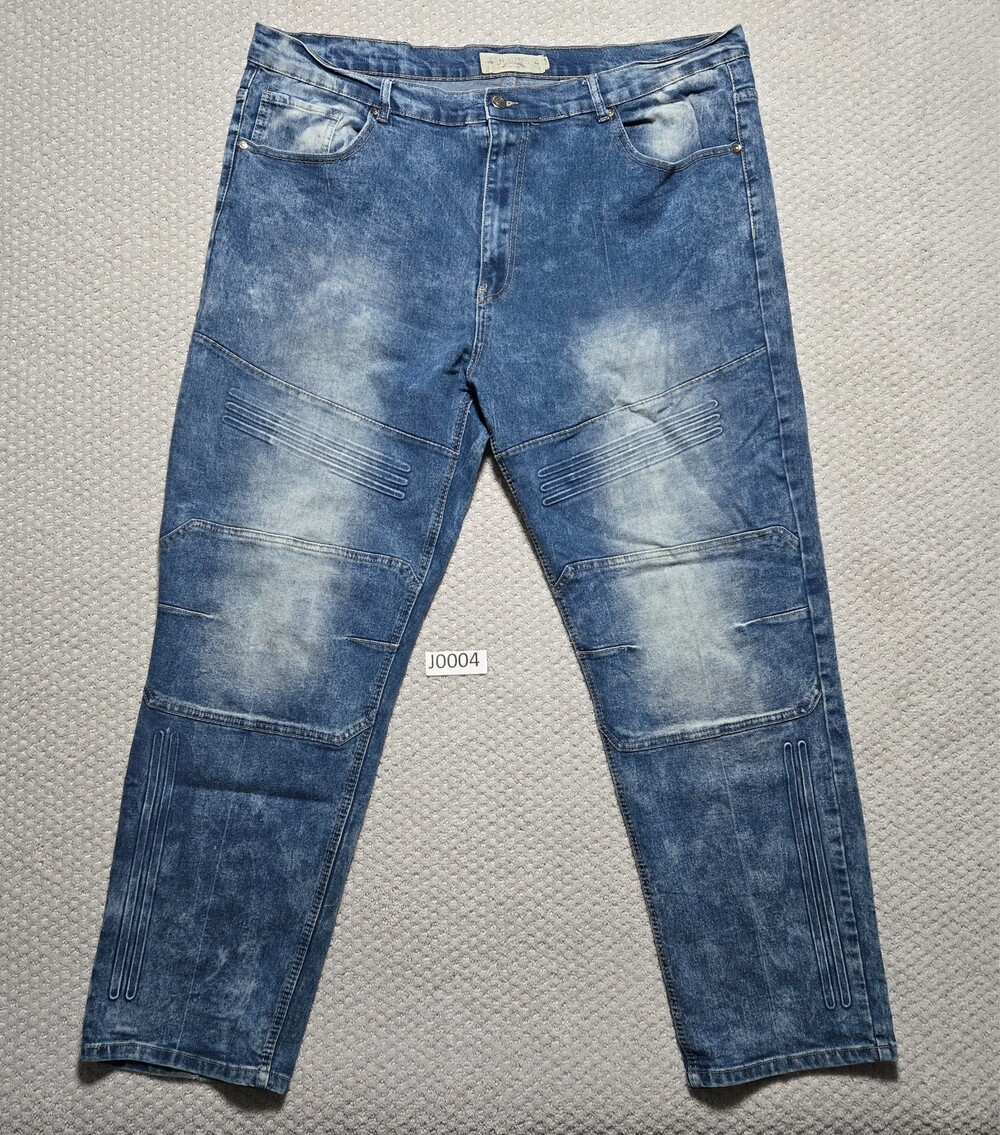 Jeanius Level Products  akademiks Distressed Blue Jeans ~ Men’s 44 x 32 ~